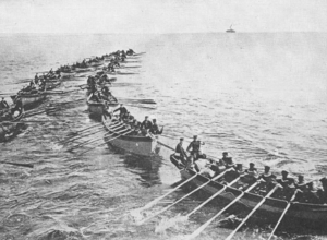 Imperial Japanese Sailors Coming Ashore at the Siege of Tsingtao 1914