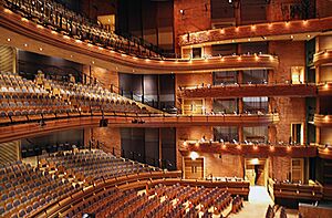 Inside Donald Gordon Theatre, Wales Millennium Centre