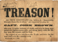 John Brown - Treason broadside, 1859
