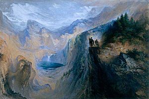 John Martin - Manfred on the Jungfrau (1837)