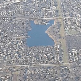 Aerial photo of Lake Arlington