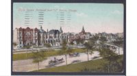Logan Square, Chicago circa 1909 (front)