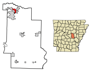 Location in Lonoke County, Arkansas