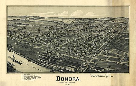 Map of Donora PA 1901