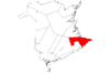 Map of New Brunswick highlighting Westmorland County.svg