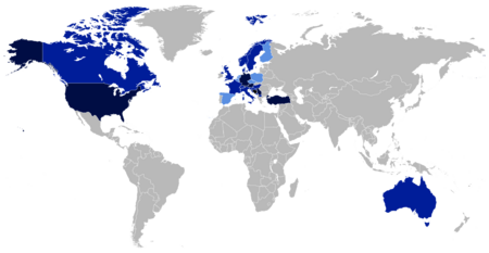 Map of the Bosnian Diaspora in the World