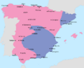 Map of the Spanish Civil War in July 1938