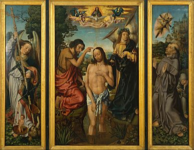 Master of Frankfurt - Triptych of the Baptism of Christ - Google Art Project