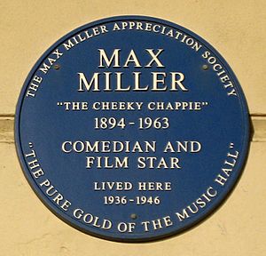 Max Miller plaque