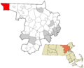 Middlesex County Massachusetts incorporated and unincorporated areas Ashby highlighted