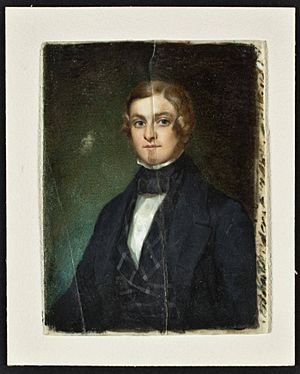 Miniature portrait of George Frederick Augustus Ruxton, ca. 1840s (NBY 17867)
