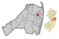 Monmouth County New Jersey Incorporated and Unincorporated areas Shrewsbury Highlighted