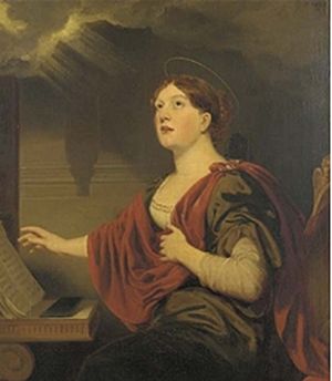 Mrs Robert Arkwright as St Cecilia