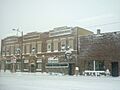 Napoleon ND - downtown snow