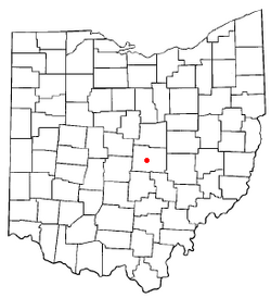 Location of Granville, Ohio