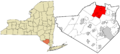 Orange County New York incorporated and unincorporated areas Montgomery (town) highlighted