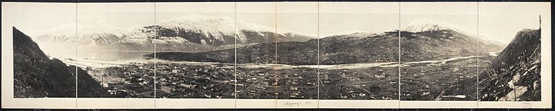 Panorama of Skagway, Alaska, 1915