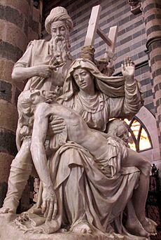 Pieta Madonna Jesus St Mary Magdalene Nicodemus