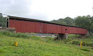 Pine Grove Covered Bridge Wide Side View 3000px