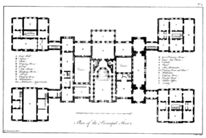Plan of Holkham Hall