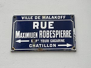 Plaque Rue Maximilien Robespierre - Malakoff (FR92) - 2023-08-11 - 2