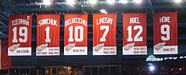 Red Wings retired Banners