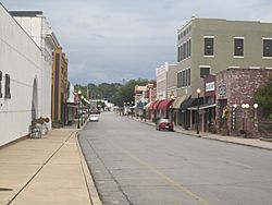 A glimpse of the downtown historic district of Winnsboro