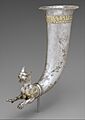 Rhyton terminating in the forepart of a wild cat MET DT905