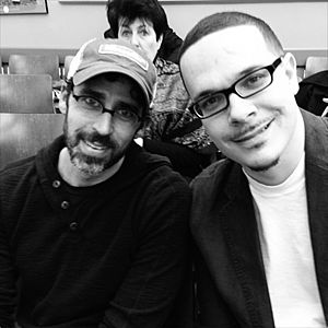 Robert Wolfe and Shaun King (cropped)