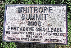 Rth Rly Whitrope Summit Memorial Sign 2017.05.25