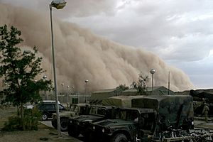 Sandstorm in Al Asad, Iraq