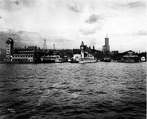 Seattle waterfront from Elliott Bay (CURTIS 95)