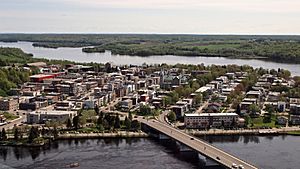 An aerial view of Shawinigan