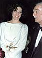 Sigourney Weaver with her father Pat Weaver 1989