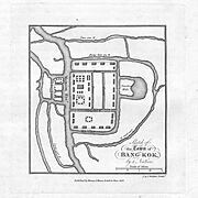 Sketch of the town of Bangkok by a native