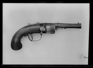 Slaglåsrevolver SA, 5 skott, Jonas Offrell patent, serienr 415, 1800-talets mitt - Livrustkammaren - 17622
