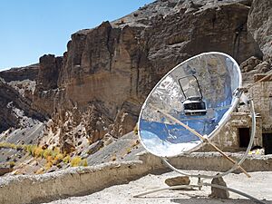 Solar Cooker Phuktar Gompa Zanskar Oct22 A7C 04476