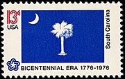 South Carolina Bicentennial 13c 1976 issue