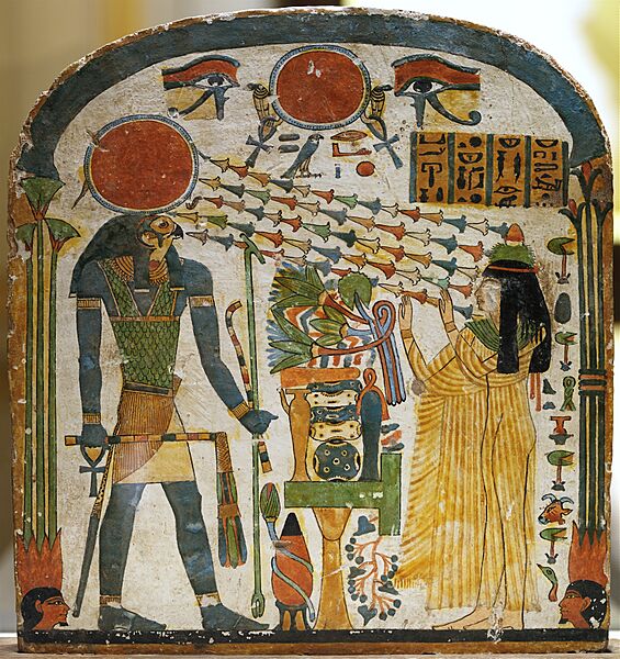 Stèle de la dame Tapéret - Musée du Louvre Antiquités égyptiennes E 52 ; N 3663 - photo 3