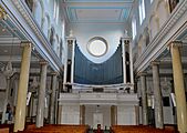 St Peter's Italian Church, organ and west end