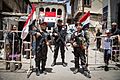 Symbolic boy soldiers defending Damascus against terrorist attacks
