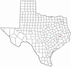Location of New Waverly, Texas