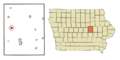 Tama County Iowa Incorporated and Unincorporated areas Garwin Highlighted