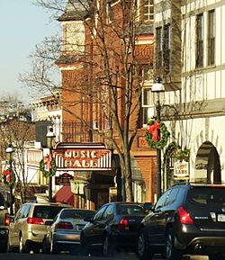 Main Street, showing the Music Hall