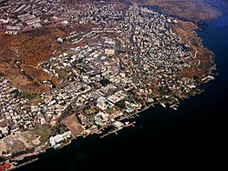 Tiberias, along the Sea of Galilee