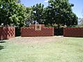 Tieri War Memorial (2006) - brick walls