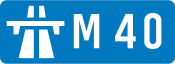 M40 motorway shield