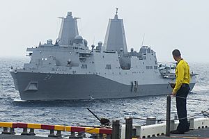 USS Arlington (LPD-24) underway in August 2014