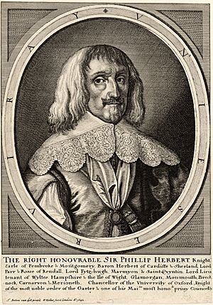 Wenceslas Hollar - Earl of Pembroke (State 2)