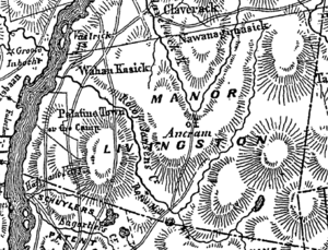 1779 Livingston Manor map